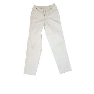Vintage 80s ENUF Internationale Straight Leg Denim Jeans Womens Size 4 White